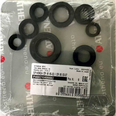 Jogo retentores motor HONDA CR 80 1985-2002 / CR 85 2003-2007 - ATHENA